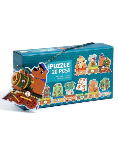 Puzzle Je compte Djeco - Puzzle enfant Jouet d'éveil