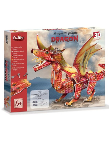 Maquette géante dragon 3D - CréaLign'