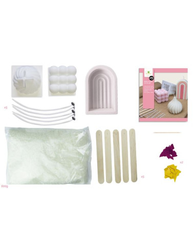 Coffret 5 bougies cire de soja -... Coffret 5 bougies cire de soja -...