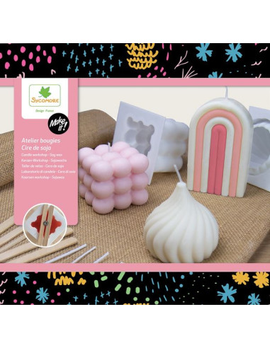 Coffret 5 bougies cire de soja -... Coffret 5 bougies cire de soja -...