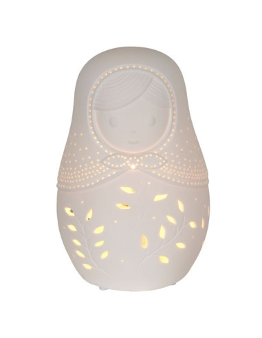 Lampe Babouchka en porcelaine -...