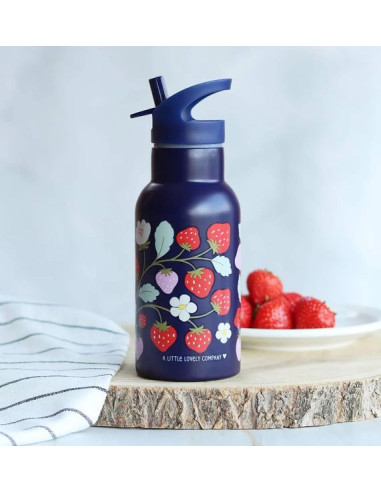 Gourde métal fraises - A Little... Gourde métal fraises - A Little...