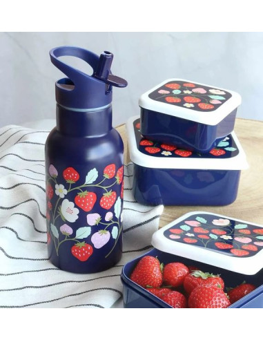 Gourde métal fraises - A Little... Gourde métal fraises - A Little...