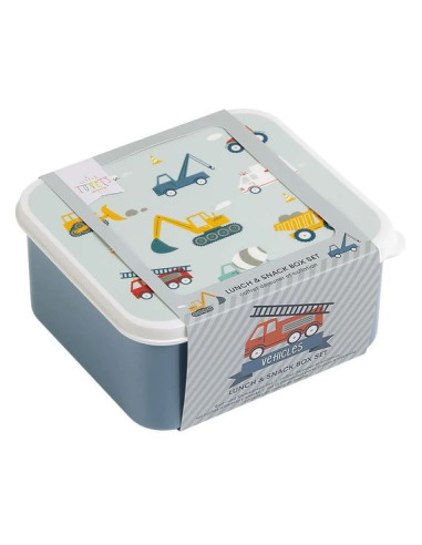 4 boites à goûter véhicules - A... 4 boites à goûter véhicules - A...