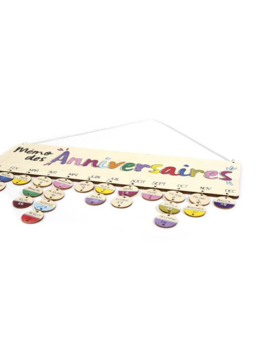 Calendrier des anniversaires en bois... Calendrier des anniversaires en bois...