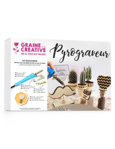 Kit pyrogravure - Graine créative Kit pyrogravure - Graine créative
