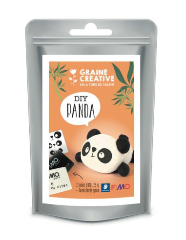 Kit Panda pâte FIMO - Graine créative