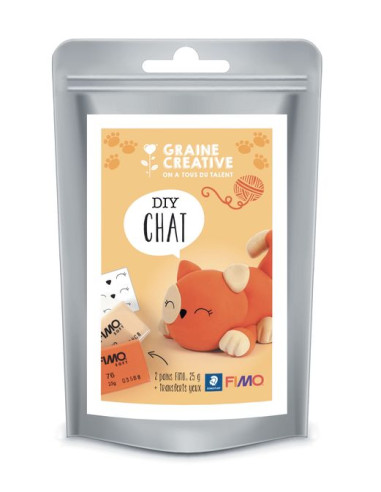 Kit chat pâte FIMO - Graine créative