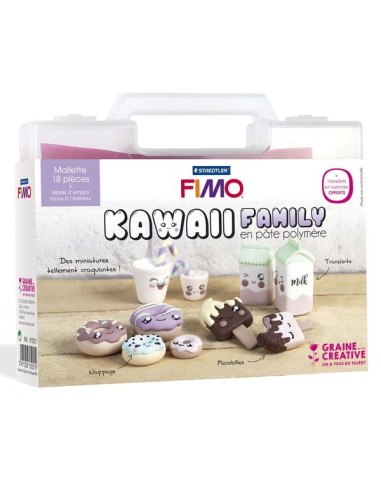 Mallette Kawaii family pâte FIMO -... Mallette Kawaii family pâte FIMO -...