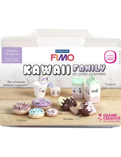 Mallette Kawaii family pâte...