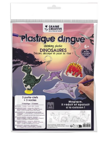 Kit Plastique dingue dinosaures -...