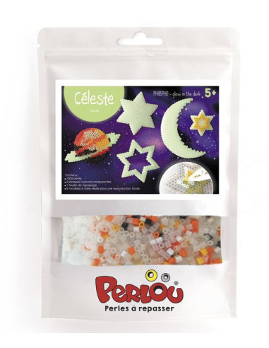 Kit Perlou céleste perles à repasser...