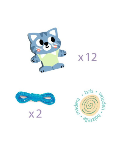 Jeu de laçage FilaFriends - Djeco Jeu de laçage FilaFriends - Djeco