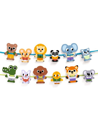 Jeu de laçage FilaFriends - Djeco Jeu de laçage FilaFriends - Djeco