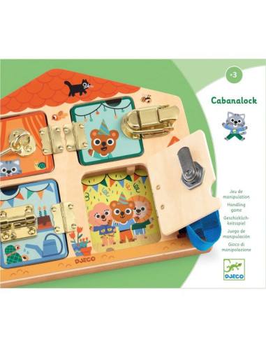 Cabanalock - Djeco - Jeu de manipulation Montessori