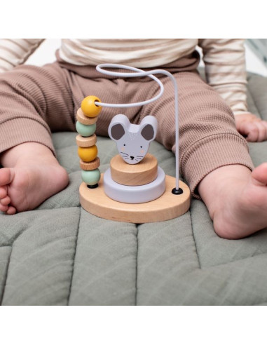 Labyrinthe de perles en bois Souris -... Labyrinthe de perles en bois Souris -...