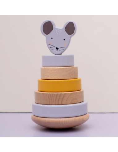 Jouet à empiler en bois Souris - Trixie Jouet à empiler en bois Souris - Trixie