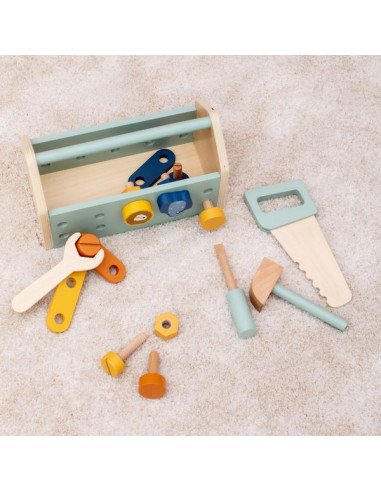 Boîte à outils Enfants Jouet en bois Boîte à outils Pour enfants Outil  d'apprentissage Outil jouet Enfants Boîte à outils Jouet pour enfants À  partir de 3 ans Garçons Filles Jouets pour