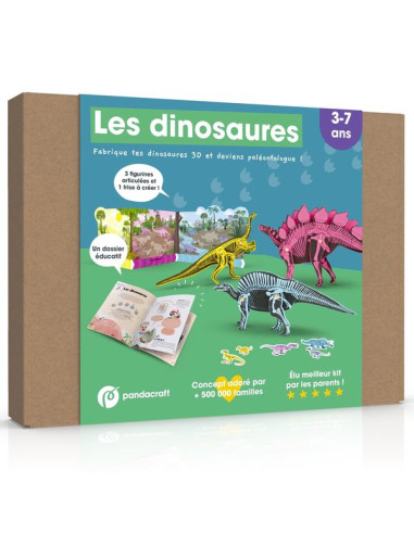 Kit collector les dinosaures 3-7 ans - Pandacraft