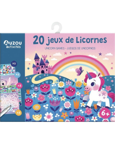 Ma pochette de 20 jeux licornes - Auzou