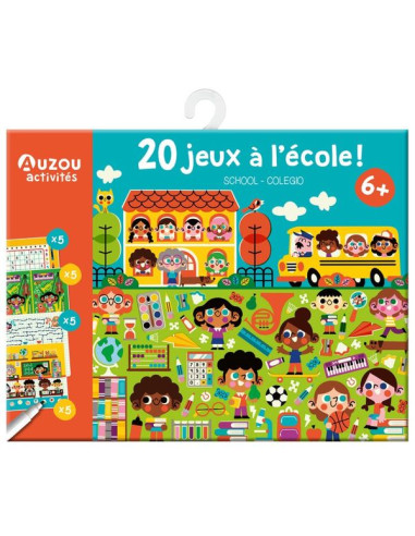 Ma pochette de 20 jeux à l'école - Auzou