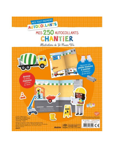 Mes 250 Autocollants Chantier - Auzou Mes 250 Autocollants Chantier - Auzou