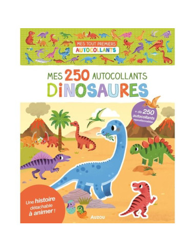 Mes 250 Autocollants Dinosaures - Auzou