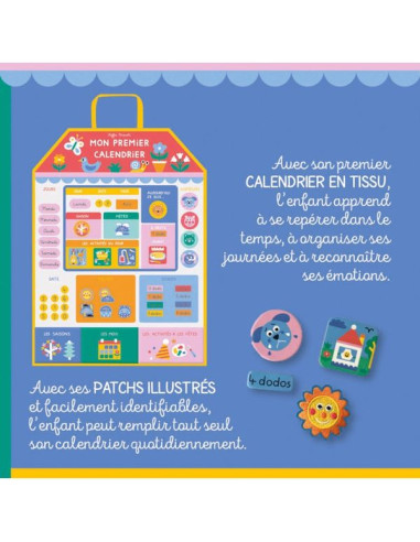 Calendrier éducatif en tissu pour enfant - Le blog de Mademoiselle