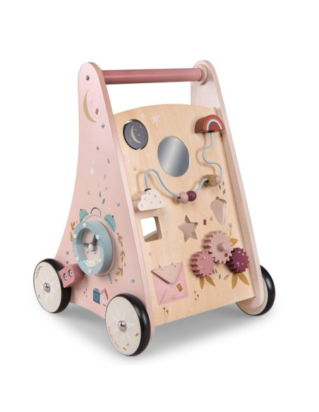 Chariot de marche en bois Mon premier trotteur musical Hape