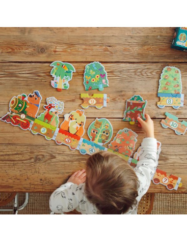 Puzzle frise Je compte - Djeco Puzzle frise Je compte - Djeco