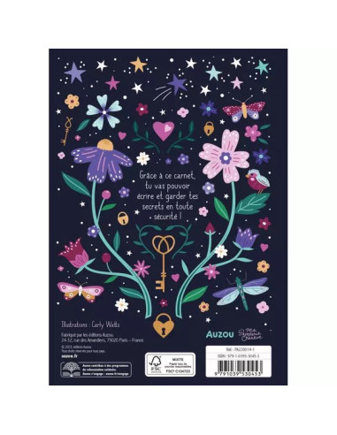 Mon carnet secret Joli bijou - Auzou Mon carnet secret Joli bijou - Auzou