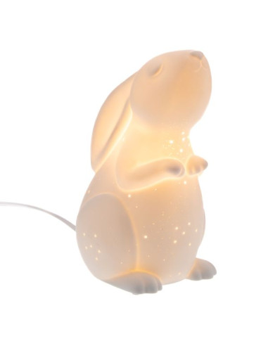 Lampe lapin en porcelaine - Amadeus...