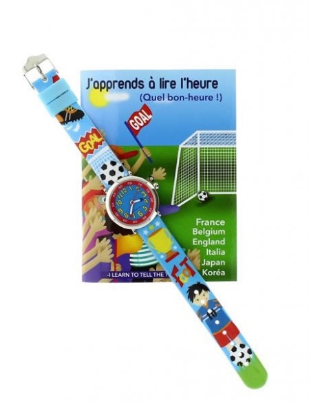 Montre pédagogique garçon | Montre foot