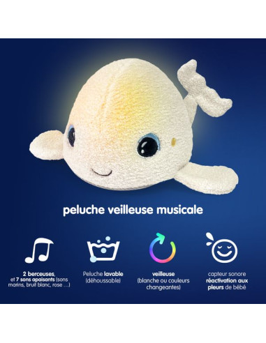 Peluche veilleuse avec sons apaisants... Peluche veilleuse avec sons apaisants...
