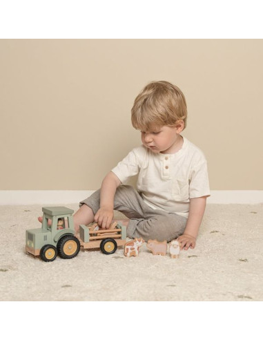 Tracteur avec remorque Little Farm -... Tracteur avec remorque Little Farm -...
