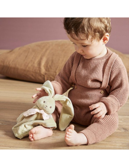 Lapinoo doudou lapin vert - Kaloo - Cadeau de naissance