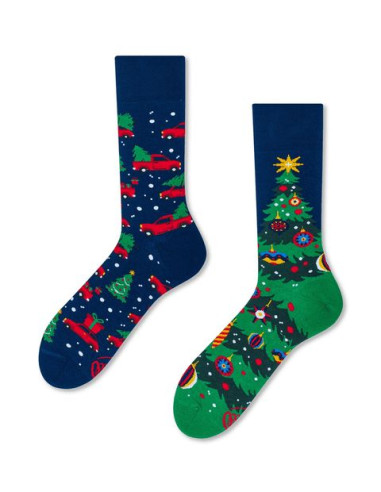 Chaussettes Christmas Tree adulte -...
