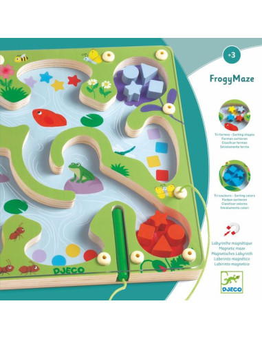 Labyrinthe magnétique Frogy Maze - Djeco Labyrinthe magnétique Frogy Maze - Djeco