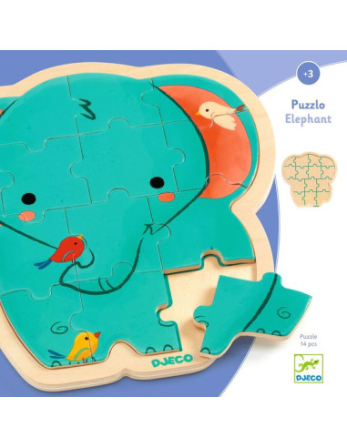 Puzzlo Éléphant - Djeco Puzzlo Éléphant - Djeco