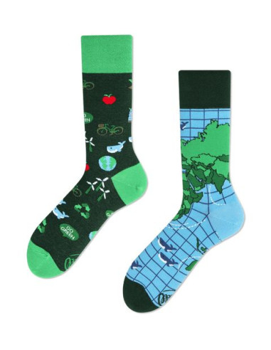 Chaussettes Save the planet adulte -...