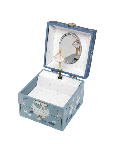 Boîte à bijoux musicale cube Lac des... Boîte à bijoux musicale cube Lac des...