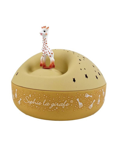 Veilleuse musicale Sophie la girafe avec projecteur d'étoiles - Trousselier