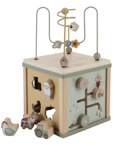 Cube d'activités en bois Little Farm... Cube d'activités en bois Little Farm...