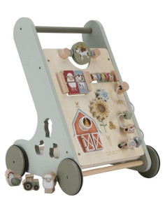 Green series trotteur bebe, chariot de marche en bois - trotteur bebe garcon  - trotteur bebe fille, formes à encastrer, téléphone, chariot de marche bebe,  pour enfants, trotteur pousseur, GS0030 en destockage