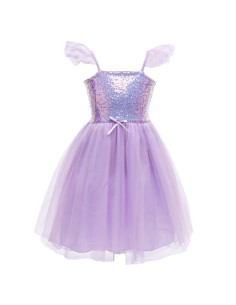 Robe de princesse lilas à...