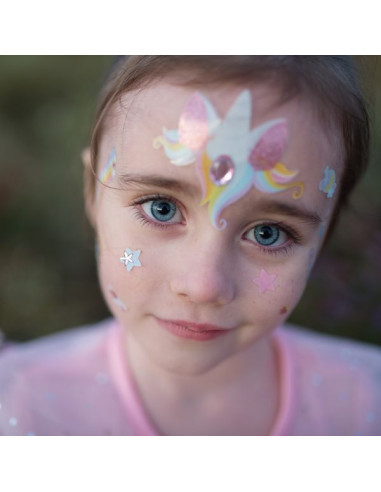 Autocollants pour le visage licorne -... Autocollants pour le visage licorne -...