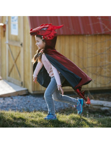 Cape de dragon rouge irisé 4-6 ans -... Cape de dragon rouge irisé 4-6 ans -...