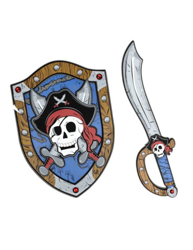 Bouclier pirate Captaine Skully en... Bouclier pirate Captaine Skully en...