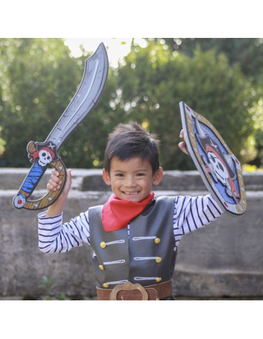 Bouclier pirate Captaine Skully en... Bouclier pirate Captaine Skully en...