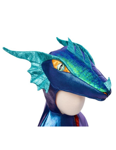 Cape de dragon bleu irisé 4-6 ans -... Cape de dragon bleu irisé 4-6 ans -...